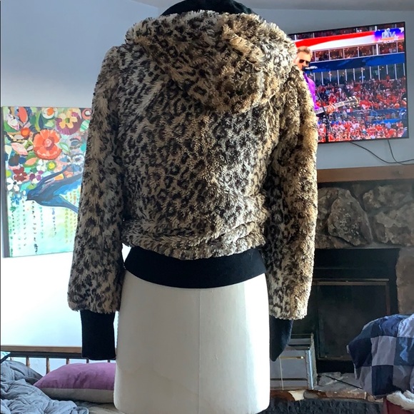 Alice + Olivia Leopard Hoodie - Picture 2 of 2